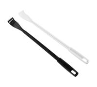 Healvian 2 Pcs Portable Long Handle Back Scratcher for Elderly, Safe and Gentle Plastic Material, Easy Itch Relief Tool for Unwinding Before Bed or Travel