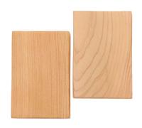 Healvian 2 Pcs Unfinished Wood Blocks Rectangular Smooth Craft Wood Cutouts for DIY Art Projects and Woodworking Crafts