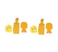 Healvian 2 Sets 3pcs Glove Pull Back Bath Shower Ball Body Scrub Towel Back Scrubber Shower Towel Exfoliating Scrubber Strap Bath Sponge Scrub Exfoliating Glove Shower Loofah Towel Cloth