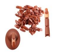 Healvian 2 Sets Manicure Mechanical Nails Nail Display Manicure Nails Art Manicure Training Fake Nails Fake Finger Practice Nail Tips Nail Art DIY Model Manicure Practice Tool Brown Abs