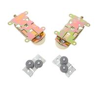 Healvian 2 Sets Sliding Closet Mirror Door Rollers Replacement Hardware 31.5Mm Upper and Lower Ball Bearing Wheels for Wood and Metal Frame Doors Furniture Cabinet Accessories