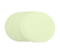 Healvian 20 Pieces Round Fluorescent Reflective Anti-Skid Tape 8X8Cm, Green Warning Safety Indicator Strips for Stair Steps and Floor, Luminous Non-Slip Adhesive Tape for Indoor and Outdoor