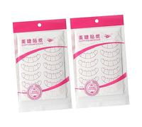 Healvian 20 Sheets Eyelash Extension Stickers Five Point Positioning Isolated Patches for Accurate Lash Placement and Practice Mannequin Heads Easy to Apply and Remove