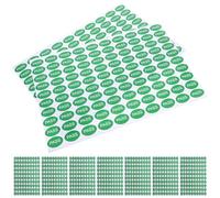 Healvian 2000pcs Oval Green Qc Pass Self-Adhesive Inspection Labels Stickers 30x20mm for Warehouse Quality Testing, Shipping, and Inventory Control