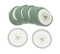 Healvian 200pcs Cucumber Eye Patches Non Woven Fabric Eye Pads for Women with Delicate Print for Travel Home Skincare and Dark Relief