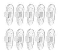 Healvian 200pcs Eyeglass Nose Pads: Push-in Silicone Glasses Nose Pads Replacement Eyewear Bridge Cushion Eyeglasses Accessories