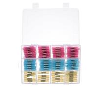 Healvian 200pcs Heat Shrink Wire Terminal Assortment for Automobile | Nylon and Copper Construction, Compliant Electrical Standards, Underground Use, 360-degree Secure Seal