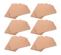 Healvian 200Pcs Kraft Paper Blank Flash Cards 9X5.4Cm Rectangular Note Cards for Study Vocabulary Learning and Holiday Greeting Tags for Office and Craft Use