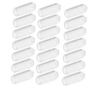 Healvian 200pcs Transparent Rubber Headband End Caps DIY Hair Band Accessories Durable Inner Tips for Headbands Easy to Install Protective Sleeves for Repair and Crafting