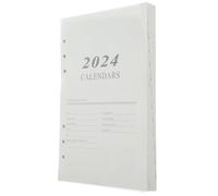 Healvian 2024 Loose-Leaf Daily Planner Notebook A5 Size Wear-Resistant Schedule Notepad for Students and Office with Planning Handbook and Decorative Agenda Pages