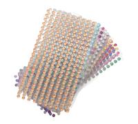 Healvian 20pcs Acrylic Diamond Sticker Face Gemstones Rhinestone Decoration Self Adhesive Jewels Face Jewelry The Bottom Is Glue