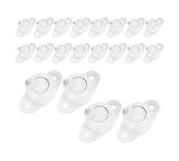 Healvian 20pcs Adjustable Pir Alarm Fixing Bracket with 360° Rotation, Quick Installation Wall Security Pir Bracket, Plastic and Alloy Material, Indoor Motion Detector Mount for Home