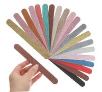 Healvian 20pcs Glitter Nail File Boards for Women Nail Buffer Grit for Manicure Pedicure Art Tools for Hand Foot Care