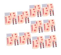 Healvian 20pcs Gothic Temporary Wound Stickers Halloween Blood Injury Latex Decals Body Decorations Stickers for Adult Cosplay Random Style