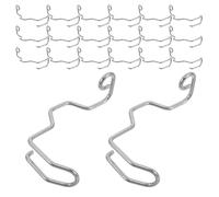Healvian 20pcs Metal Finger Safety Device Compact Presser Foot Guard for Industrial Sewing Machines with Silver Finish