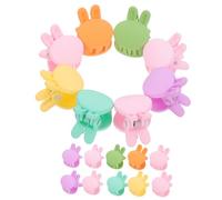 Healvian 20pcs Mini Rabbit Hair Claw Clips for Small Candy Color Resin Claw Clips Hair Accessories Cute Tiny Hairpins for Gift for Birthdays and Showers