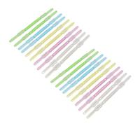 Healvian 20pcs Plastic Binder Clips Loose-Leaf Two-Hole File Fastener Clips Colored Office Paper Bookbinding for School and Document Organization