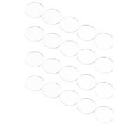 Healvian 20pcs Plastic Pool Cue Ferrule Tip Pads 0.53 Inch, Snooker Cue Separating Disc for Improved Control and Crack Prevention, for Billiards and Snooker Use