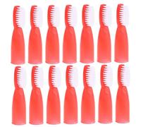 Healvian 20pcs Portable Mini Finger Sleeve Toothbrush for Prisons Secure Grip Oral Cleaning Brush for Travel and Enhanced User Safety Teeth Maintenance and Odor Removal