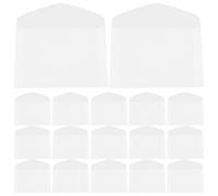 Healvian 20pcs Pressed Flower Pouches and Plant Pressing Bags Set for DIY Crafting, Embossed Leaf Storage Vellum Envelopes Suitable for Herbarium and Floral Preservation