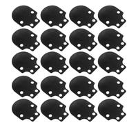 Healvian 20pcs Stainless Steel Armor Scales for Medieval Chest Plate, Lightweight and Replaceable Black Fish Scale Design, Simple to Rivet or Sew, for Warrior Costume Crafting and Theater