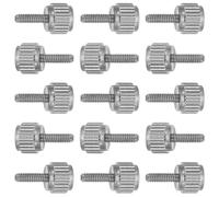 Healvian 20pcs Stainless Steel Flat Head Thumb Screws for Caliper Fastening, Universal Replacement Tool Locking Screws with Knurled Grip, Suitable for DIY Projects and Machinery Use