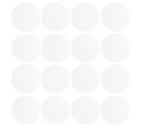 Healvian 20pcs White Round Plastic Cross Stitch Canvas Sheets 11.5cm Diameter Embroidery Mesh for DIY Needlepoint and Yarn Crafting Projects