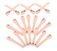 Healvian 20pcs Zinc Alloy Cosmetic Spatula Durable Face Mask Cream Scoop for Eye Cream and Lotion Travel Friendly Metal Makeup Applicator with Sleek Rose Gold Design for Skincare Purity