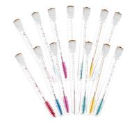 Healvian 20sets Eyelash Mascara Tube Eyelash Brush for Extensions Reusable Mascara Container Wispy Lashes for Fluffy Application Random Style