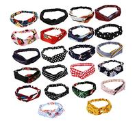 Healvian 22pcs Beaded Headband Yoga Head Wrap Ladies Hair Bands Elastic Headband Zig