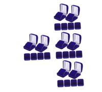 Healvian 24 pcs Medal Display Box Single School Badge Holder Stand Protective Storage Case for Office