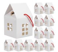 Healvian 24pcs Candy Cookies Box Christmas Treat Boxes Paper Cases for Baking Dessert Packing Small Packaging