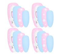 Healvian 24pcs Cartoon Press On Nails Kit for Decorative Jelly Glue-On False Nail Tips Rabbit Design Manicure Suitable for and Manicure Supplies