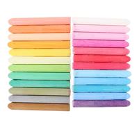 Healvian 24pcs Dustless Colored Chalk Set for Chalkboard and Sidewalk Washable Multi-color Chalks 3.15 X 0.37 Inch Non-toxic Erasable for Teachers and Classroom Use
