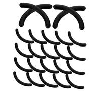 Healvian 24pcs Eyelash Curler Refills Soft Rubber Replacement Pads Compatible with Various Lash Curlers Flexible Durable Lash Curling Tool for Women