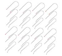 Healvian 24pcs Hot Roller Securing Clips Replacement Set 1.9cm 2.54cm 3.2cm Hair Curler Pins for Heated Curlers Salon and Travel Use