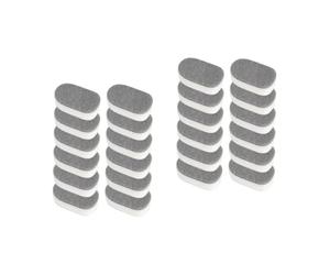 Healvian 24pcs Json Data Household Sponge Scouring Pad for Kitchen Cleaning Dishwashing Sponge Pad Washing up for Daily Use in Home and Kitchen Grey