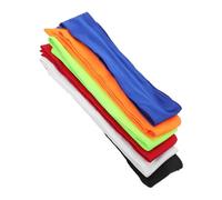Healvian 24pcs Non-slip Sweat Absorbing Sports Headbands for Women Men Running Fitness Hair Ties Red Black White Blue Fluorescent Orange Green Yoga Cycling Exercise