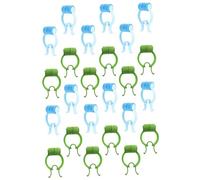 Healvian 24pcs Nose Stop Clips for Lung Breathing Training Portable Lightweight Nasal Stoppers Made of EVA Pom Materials Comfortable Fit for Various Nose Types to Reduce Nasal Mucus and