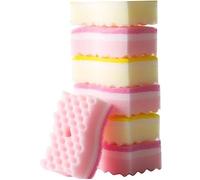 Healvian 24pcs Wave Sponge Dishcloth Kitchen Cleaner Scourers Household Cleaning Products Sponge Wipes Random Style