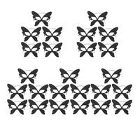 Healvian 25 pcs Butterfly Half Face Durable Felt Carnival Eye Masks for Halloween Cosplay Themed Parties Festivals for Adults
