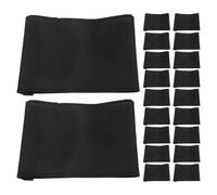 Healvian 25pcs Black Elastic Fabric Armbands for Mourning and Funeral Ceremonies, Adjustable and Soft Wrist Bands, Suitable for Football and Soccer Teams, Elegant and Minimalist Design