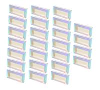 Healvian 25Pcs Colorful Eyelash Storage Boxes Delicate Lash Organizer for Makeup Artists Manicure Packaging Suitable for Eyelash Extensions and Nail Art