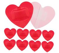 Healvian 25Pcs Heart Shaped Wound Patches Portable Small Hemostatic Stickers Breathable Bandages with Absorbent Pad for Injury Care and Infection Prevention