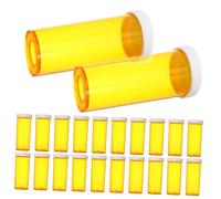 Healvian 25pcs Portable Mini Medicine Holder Bottles with Lids Lightweight PP Pill Case for Travel and Outdoor Emergency Convenient Compact Medicine Organizer for Vitamins and Supplements