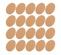 Healvian 25pcs Self Adhesive Cork Coasters with Shock Absorption and Elegant round Design round Cork Pads for Home Use and DIY Crafts for Table Protection