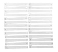 Healvian 26PCS Wood Vinyl Record Dividers - A-Z Alphabet Dividers - Vinyl Record Alphabetical Separators - Organizer Guides for DVD CD Album Media Book Shelf Storage