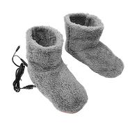 Healvian 2pairs Usb Rechargeable Foot Warmer Heat Shoes Warm Shoes for Men Electric Slippers