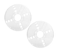 Healvian 2pcs 1kg Plastic 3d Printer Bobbins Hollow Spools Replacement Reels Ps Material for Filament Winding and Printing Accessories