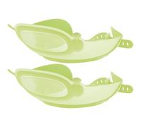 Healvian 2pcs Adjustable Bath Visor Shower Cap for Infants and Waterproof Bath Hat Ear and Eye Protection Green Safety Shampoo Shield